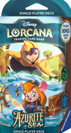 Disney Lorcana TCG: Azurite Sea - Go Go Tamago & Gadget (Emerald & Saphire) Starter Deck