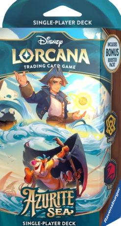 Disney Lorcana TCG: Azurite Sea - Jim Hawkins & Tygrysek (Amber & Ruby) Starter Deck