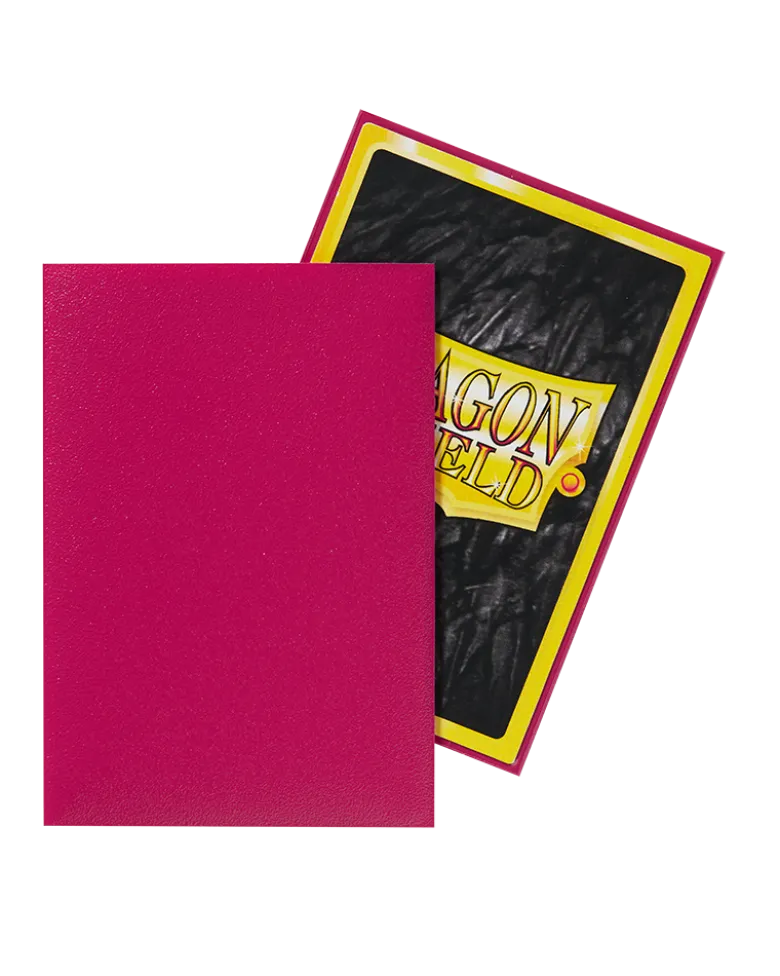 Dragon Shield Japanese (59x86mm) Sleeves - Matte Magenta (60 Sleeves)