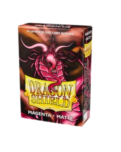 Dragon Shield Japanese (59x86mm) Sleeves - Matte Magenta (60 Sleeves)