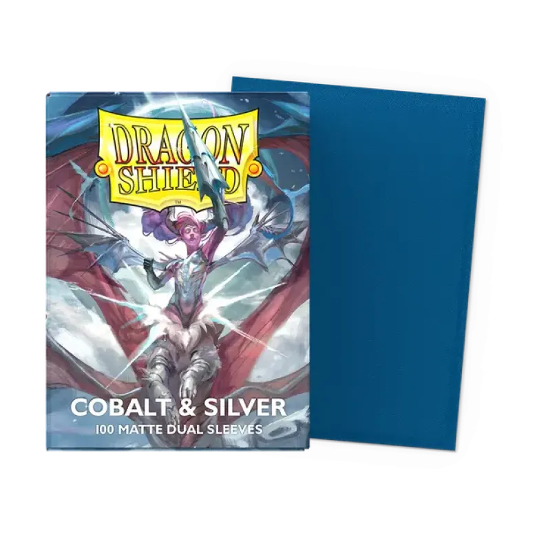 Dragon Shield Matte Dual: Cobalt & Silver