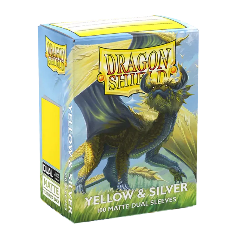 Dragon Shield Matte Dual: Yellow & Silver