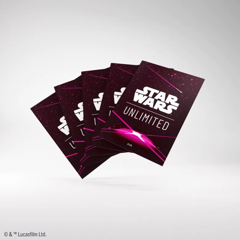 Gamegenic: Star Wars Unlimited Card Game - Art Sleeves - Card Back Magenta