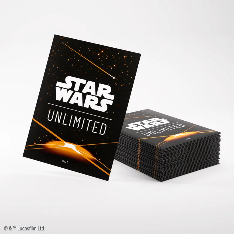 Gamegenic: Star Wars Unlimited Card Game - Art Sleeves - Card Back Orange