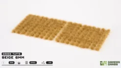 Gamers Grass: Beige Tuft (6mm) - wild