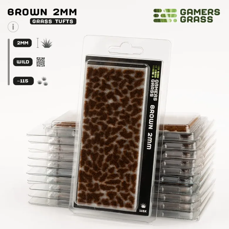 Gamers Grass: Brown Tuft (2mm)