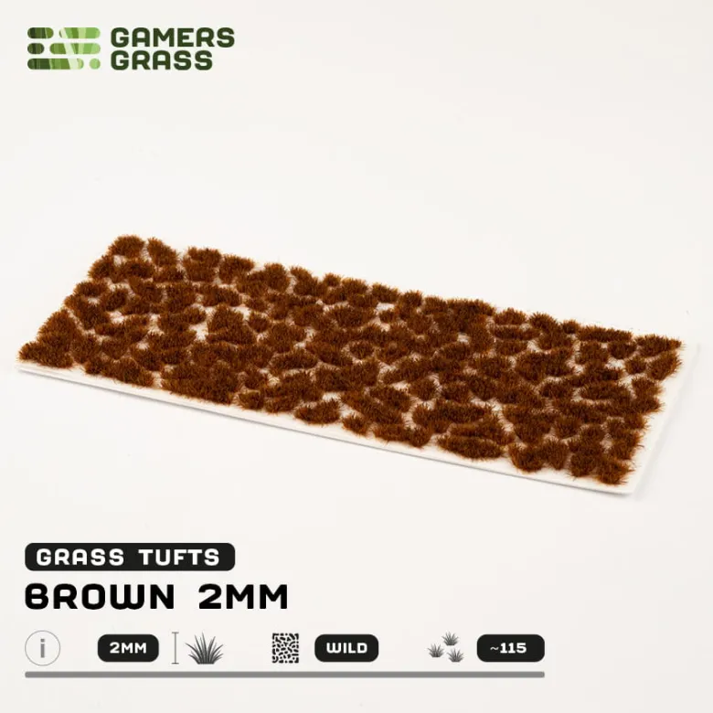 Gamers Grass: Brown Tuft (2mm)