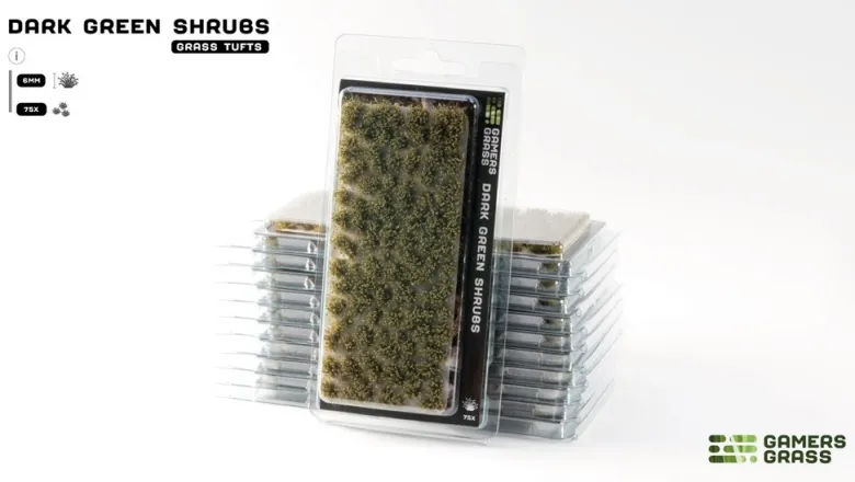 Gamers Grass: Dark Green Shrubs