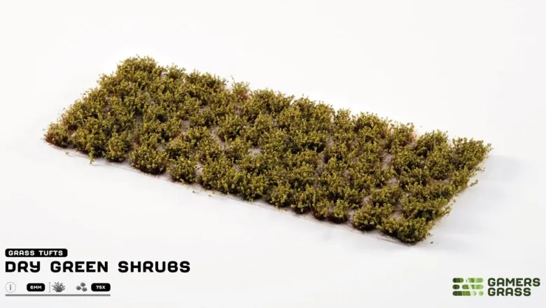 Gamers Grass: Dry Green Shrubs