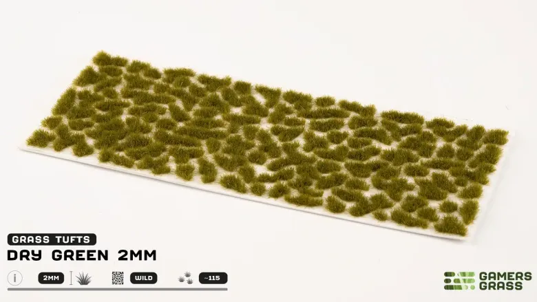 Gamers Grass: Dry Green Tuft (2mm)