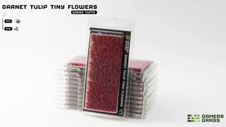 Gamers Grass: Garnet Tulip Tiny Flowers