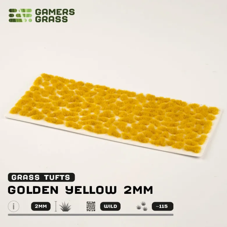 Gamers Grass: Golden Yellow Tuft (2mm)