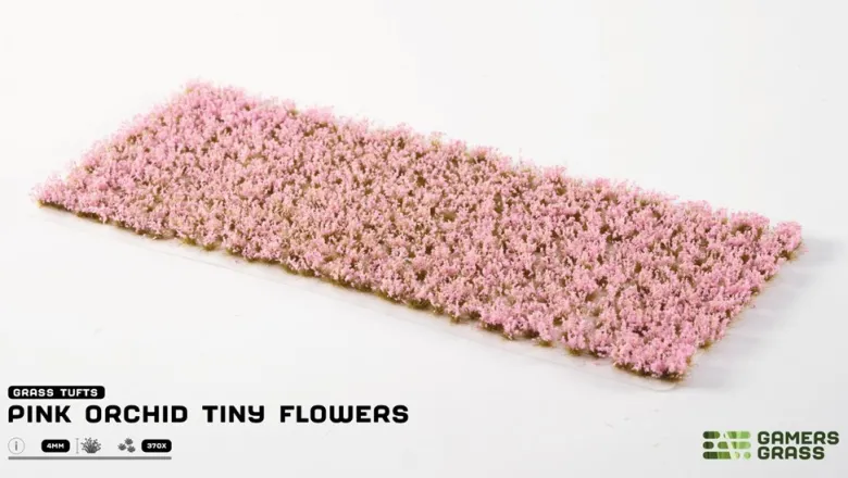 Gamers Grass: Pink Orchid Tiny Flowers