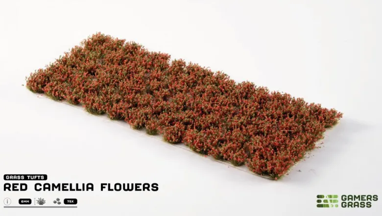 Gamers Grass: Red Camellia Flowers