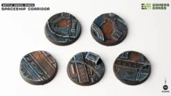 Gamers Grass: Spaceship Corridor Bases, Round 40mm