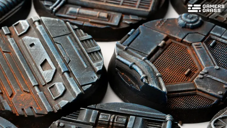 Gamers Grass: Spaceship Corridor Bases, Round 40mm
