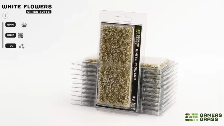 Gamers Grass: White Flowers Tuft