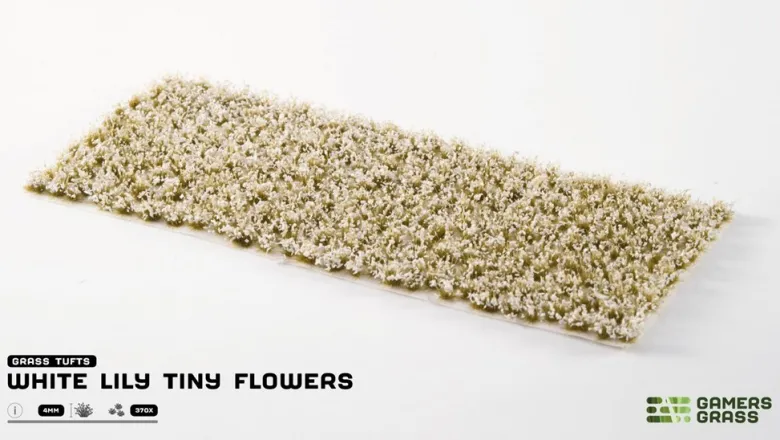 Gamers Grass: White Lily Tiny Flowers
