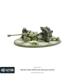 German Heer 75mm Pak 40 Anti-Tank Gun (Winter)