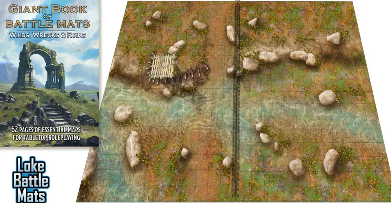 Giant Book of Battle Mats Wilds, Wrecks & Ruins