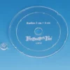 High-Angle Fire Weapon Template, 4 cm radius