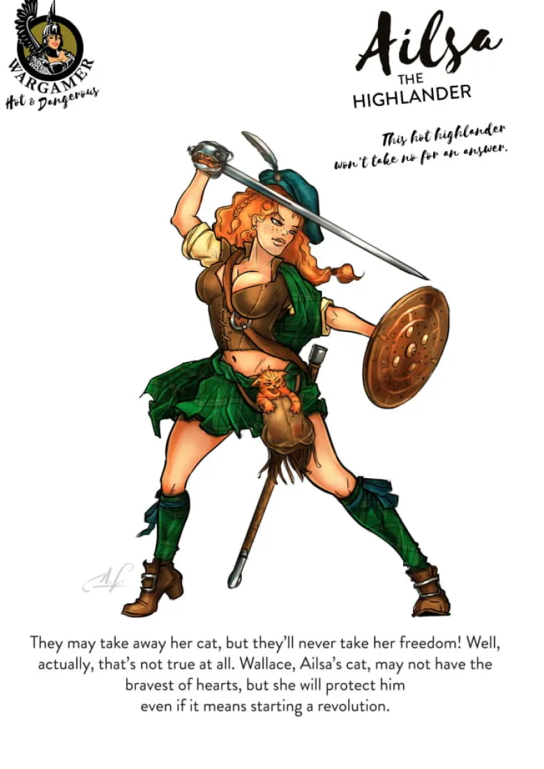 Hot & Dangerous: Ailsa, the Highlander (54mm)