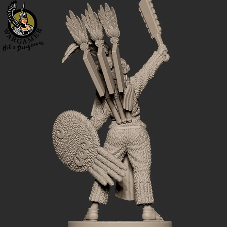 Hot & Dangerous: Atotoztli, the Aztec Warrior (54 mm)
