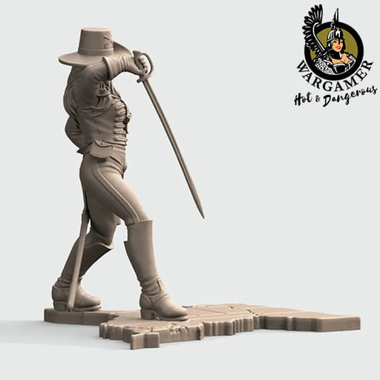 Hot & Dangerous: Dixie from the Confrederate Cavalry (54mm)