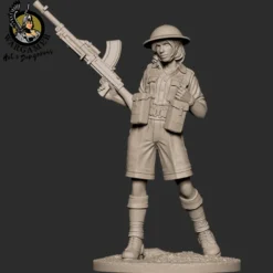 Hot & Dangerous: Emma, the Desert Rat (28 mm)
