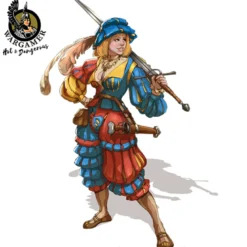 Hot & Dangerous: Greta, the Landsknecht (28 mm)