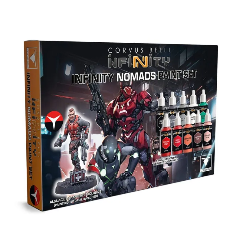Infinity: Nomads Paint Set + Alguacil Paramedic Exclusive