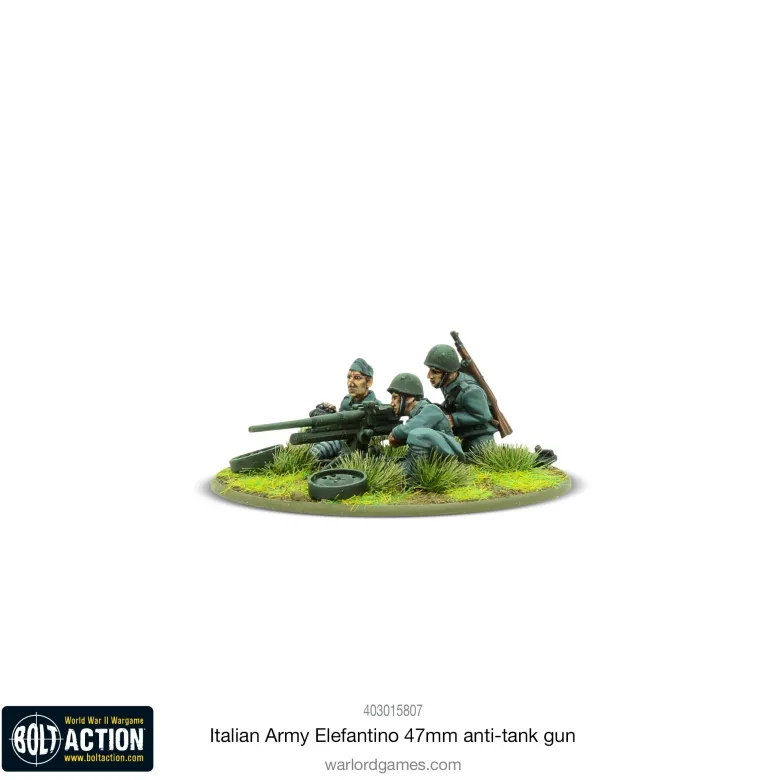 Italian Army Elefantino 47mm Anti-Tank Gun