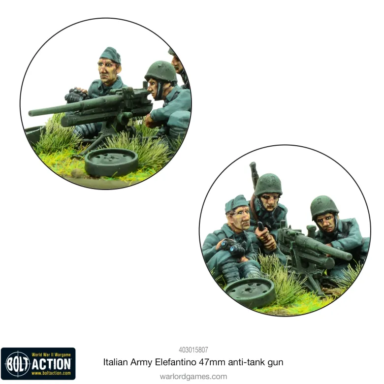 Italian Army Elefantino 47mm Anti-Tank Gun