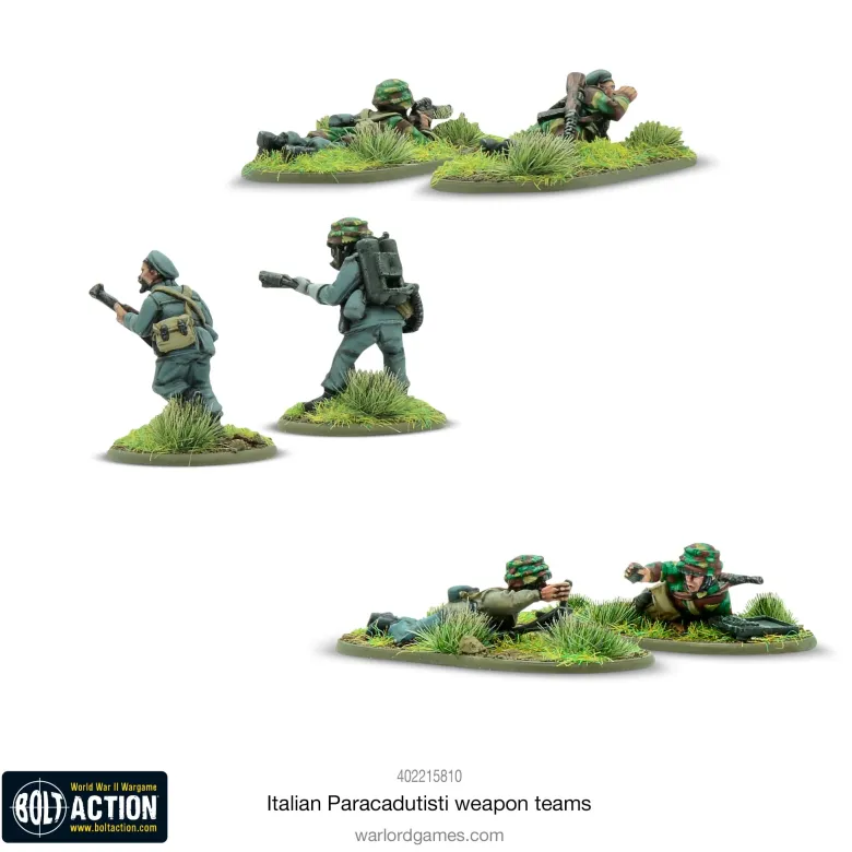Italian Paracadutisti Weapons Teams (Resin)