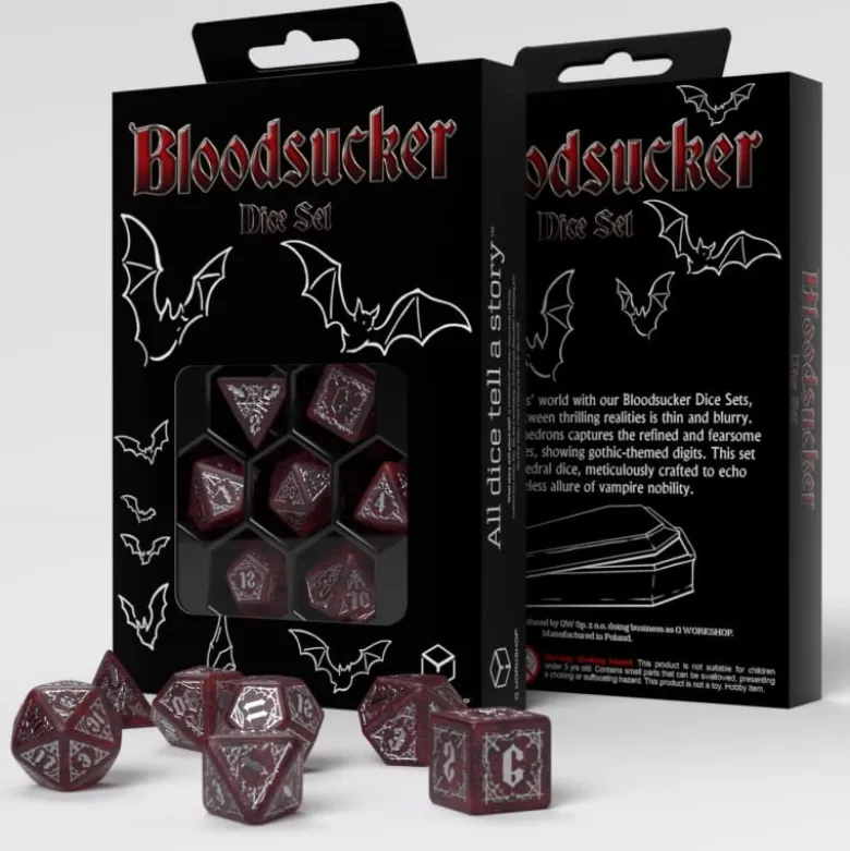 Kości Bloodsucker Szkarłatny (Bordowo-srebrne)