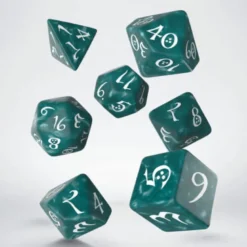 Kości RPG Klasyczne Burzowo-białe (7)