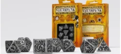 Kości RPG Metalowe Steampunk (7)