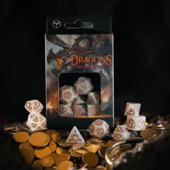 Kości RPG Smocze Kwarcowe