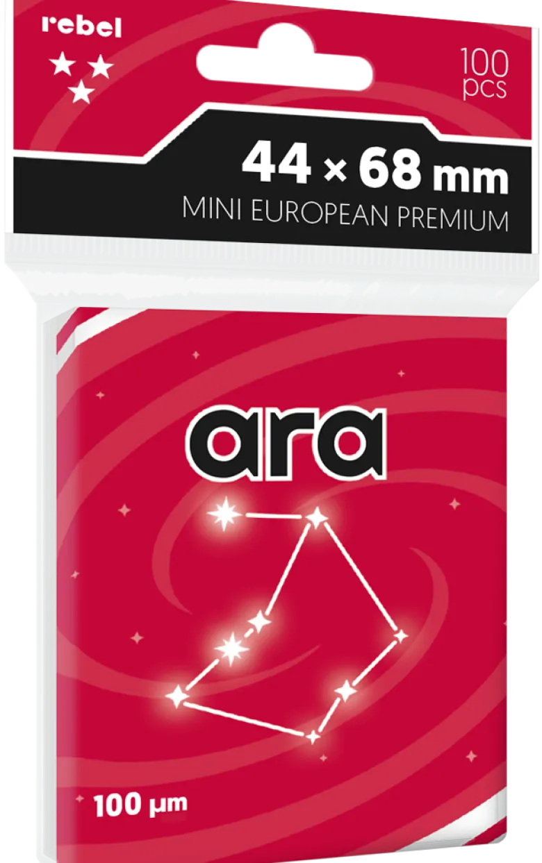 Koszulki na karty Rebel: Ara Premium- Mini European (44x68mm), 100 sztuk