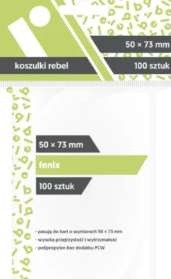 Koszulki na karty Rebel: Fenix (50x73mm), 100 sztuk
