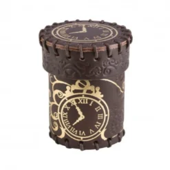 Kubek Steampunk Brązowo-złoty, skórzany
