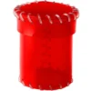 Kubek z Ery Plastiku Przyjrzysto-Czerwony, PVC