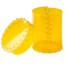 Kubek z Ery Plastiku Przyjrzysto-Żółty, PVC
