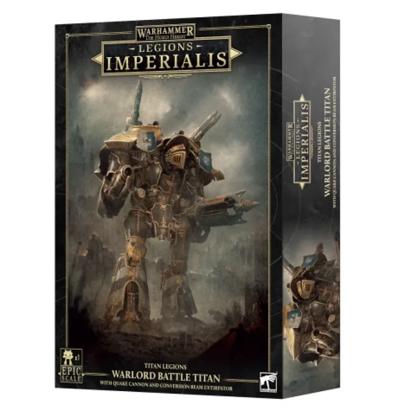 Legions Imperialis: Warlord Titan with Quake Cannon and Conversion Beam Extirpator