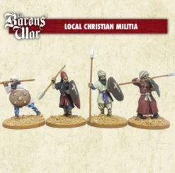 Local Christian militia on foot