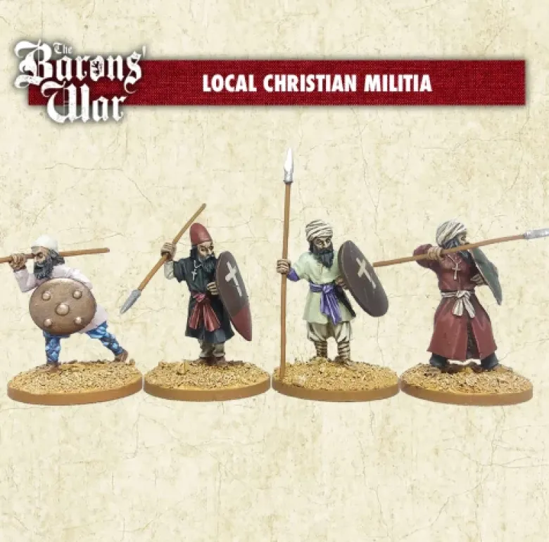 Local Christian militia on foot