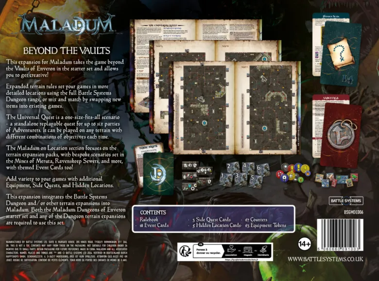 Maladum Beyond the Vaults Expansion EN