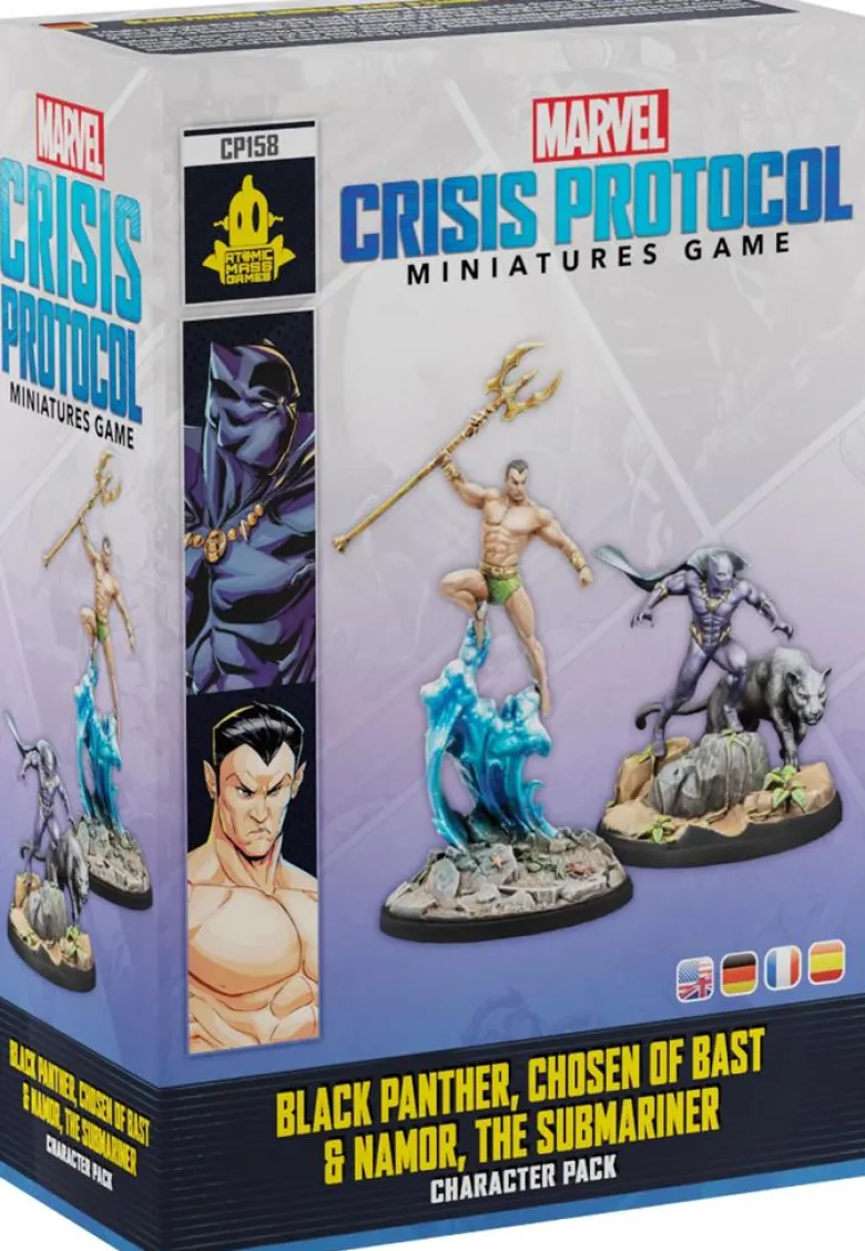 Marvel: Crisis Protocol - Black Panther, Chosen of Bast & Namor, the Submariner - Character Pack