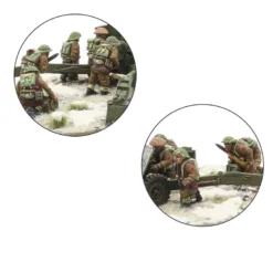 17 pdr Anti-Tank Gun with British Infantry (Winter) Crew