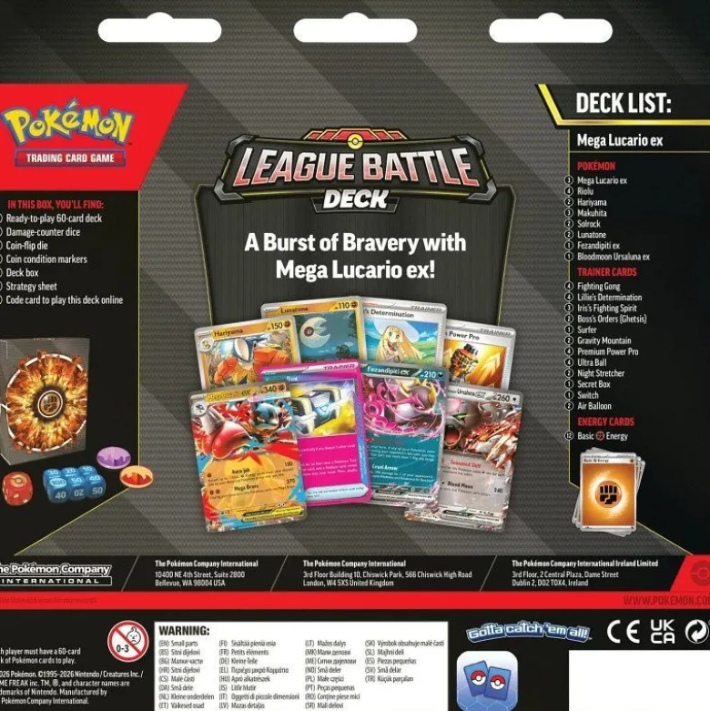 Pokemon League Battle Deck Mega Lucario Ex